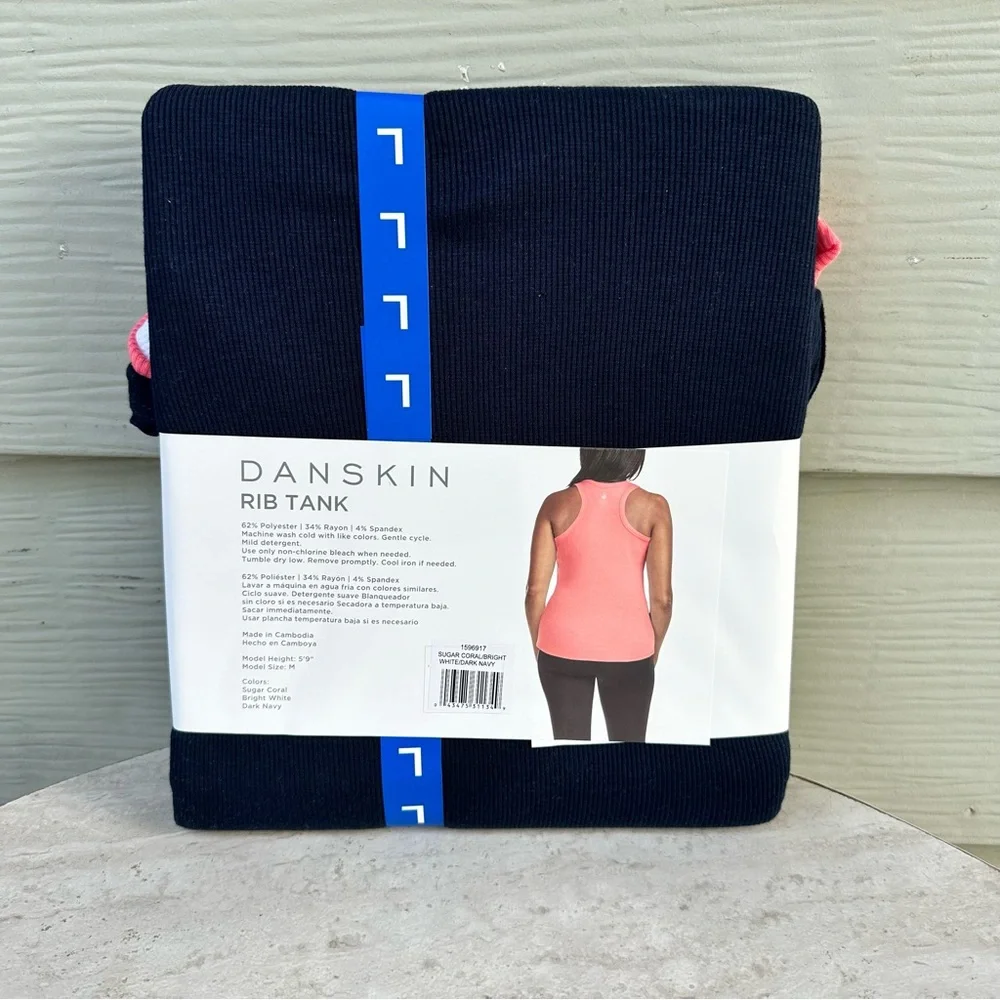 Women’s Danskin Rib Tank Top Set NWT 3 Pack Large